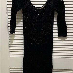 Elegant Bebe Black Lace Dress